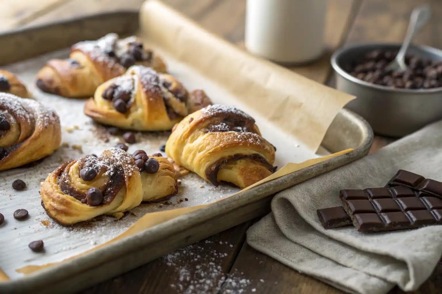 Chocolate puff pastry dessert recipe