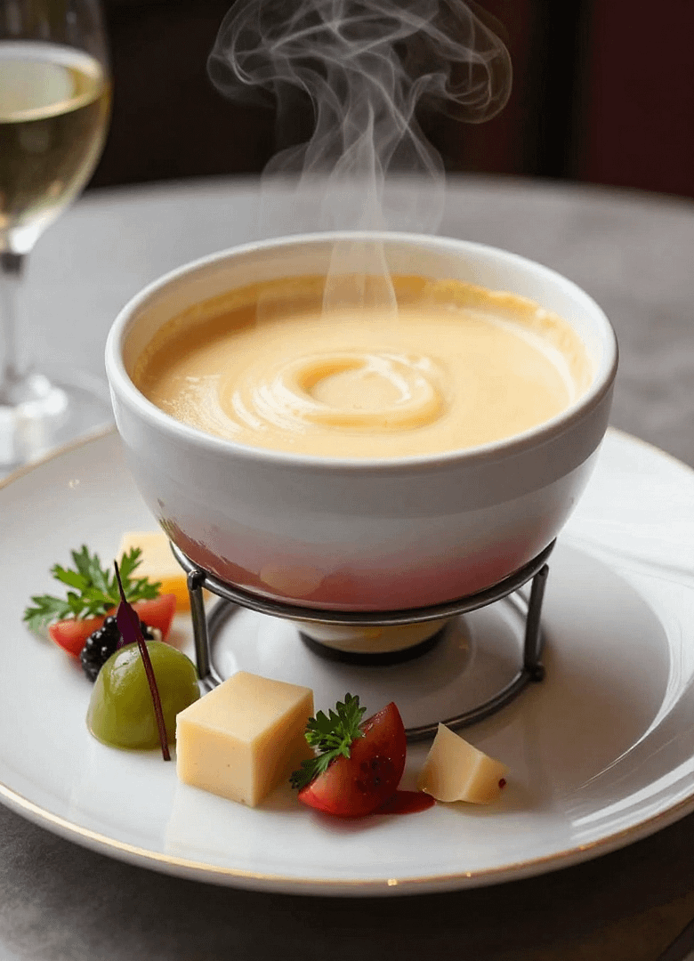cheese fondue recipe - featured image