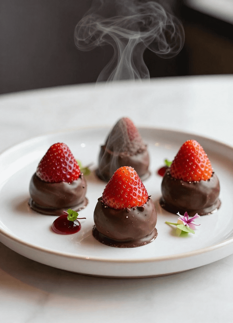 Chocolate-Covered Strawberry Cheesecake Bites Recipe - featured image