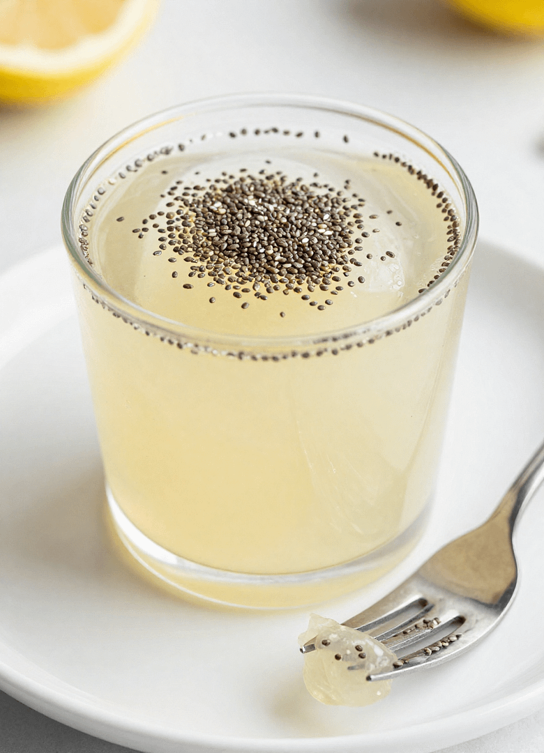 chia seed lemonade - featured image