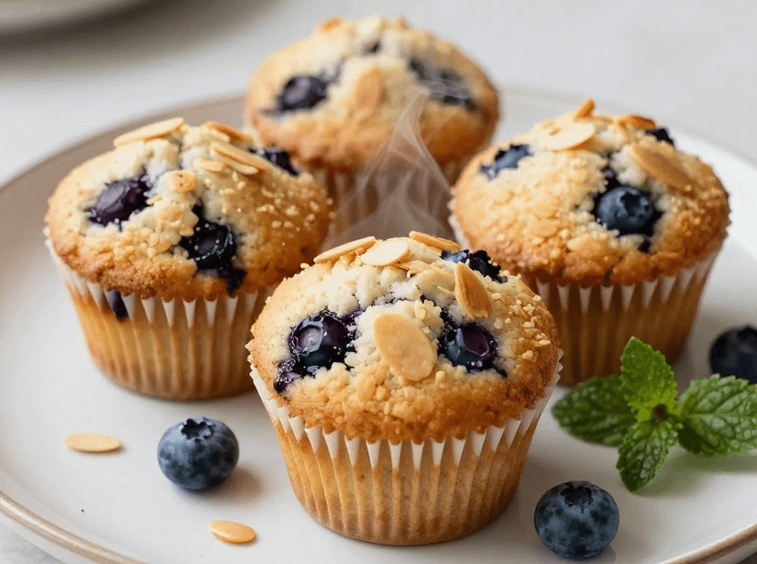 Almond Flour Blueberry Muffins - featured image