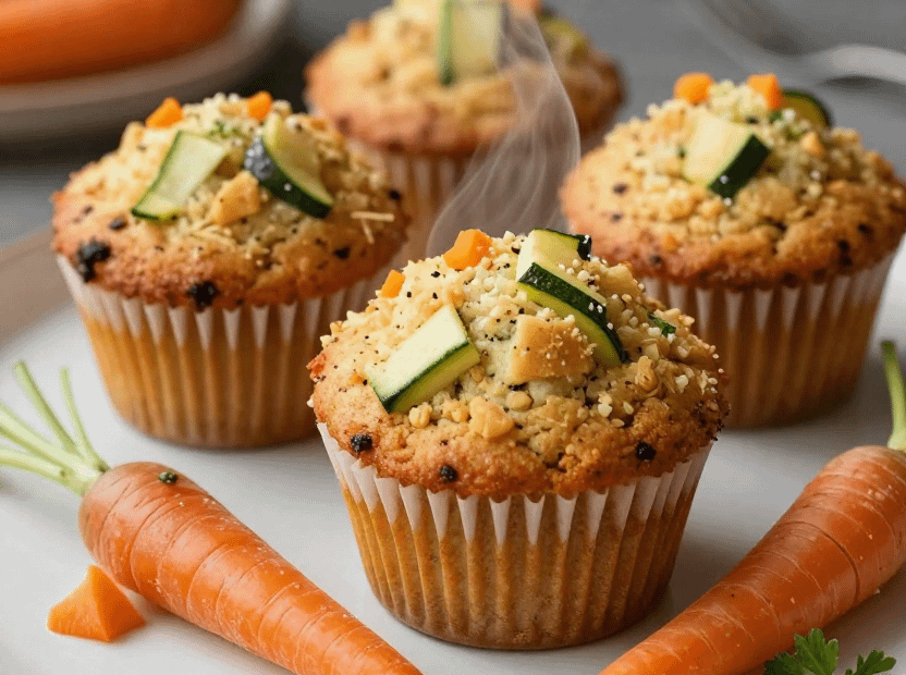 Carrot Zucchini Muffins Recipe - featured image