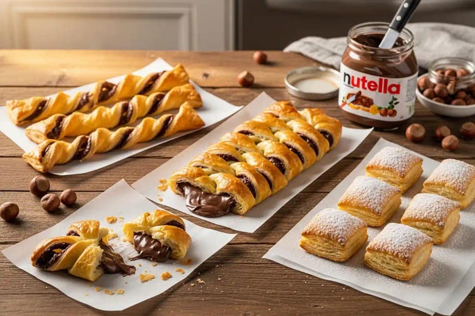 Nutella Puff Pastry Dessert Recipe