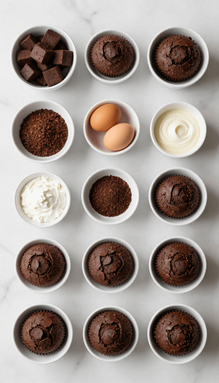 Brownie Muffins Recipe - step 1