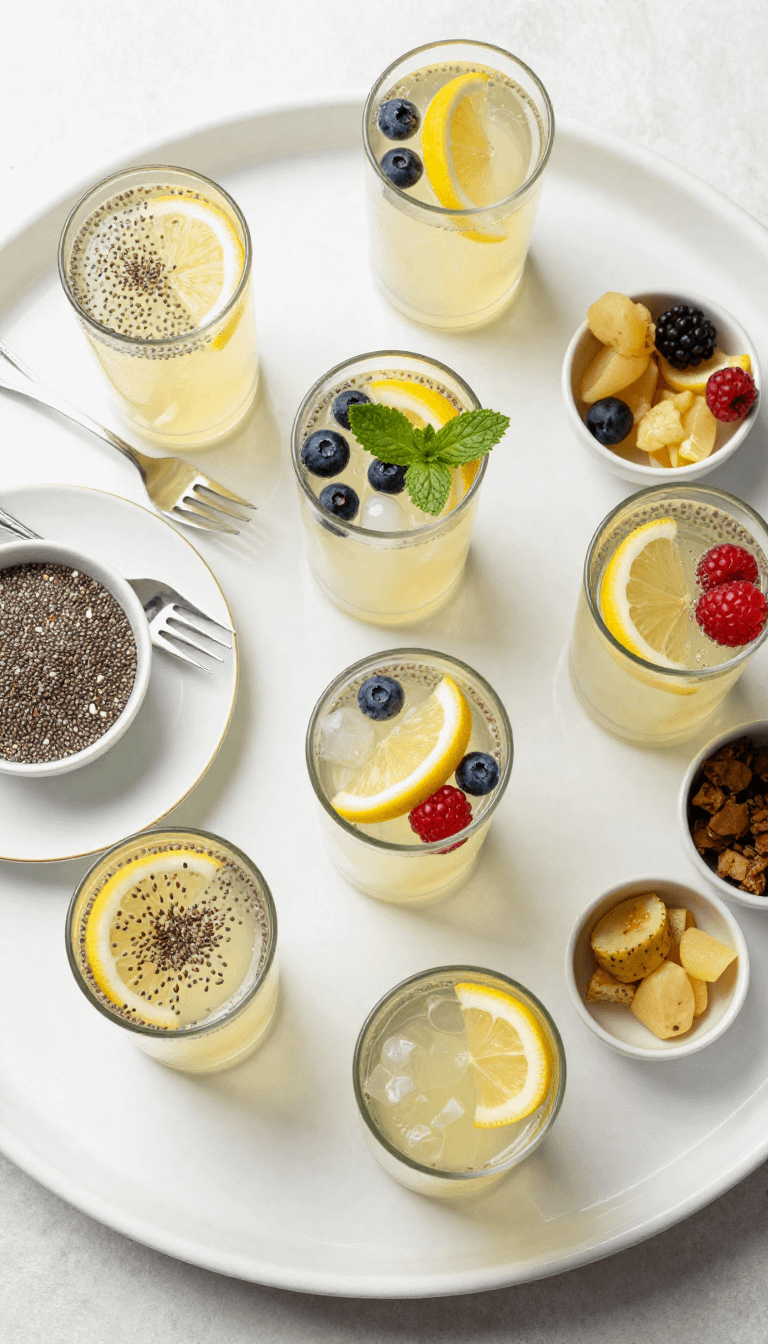 chia seed lemonade - step 2