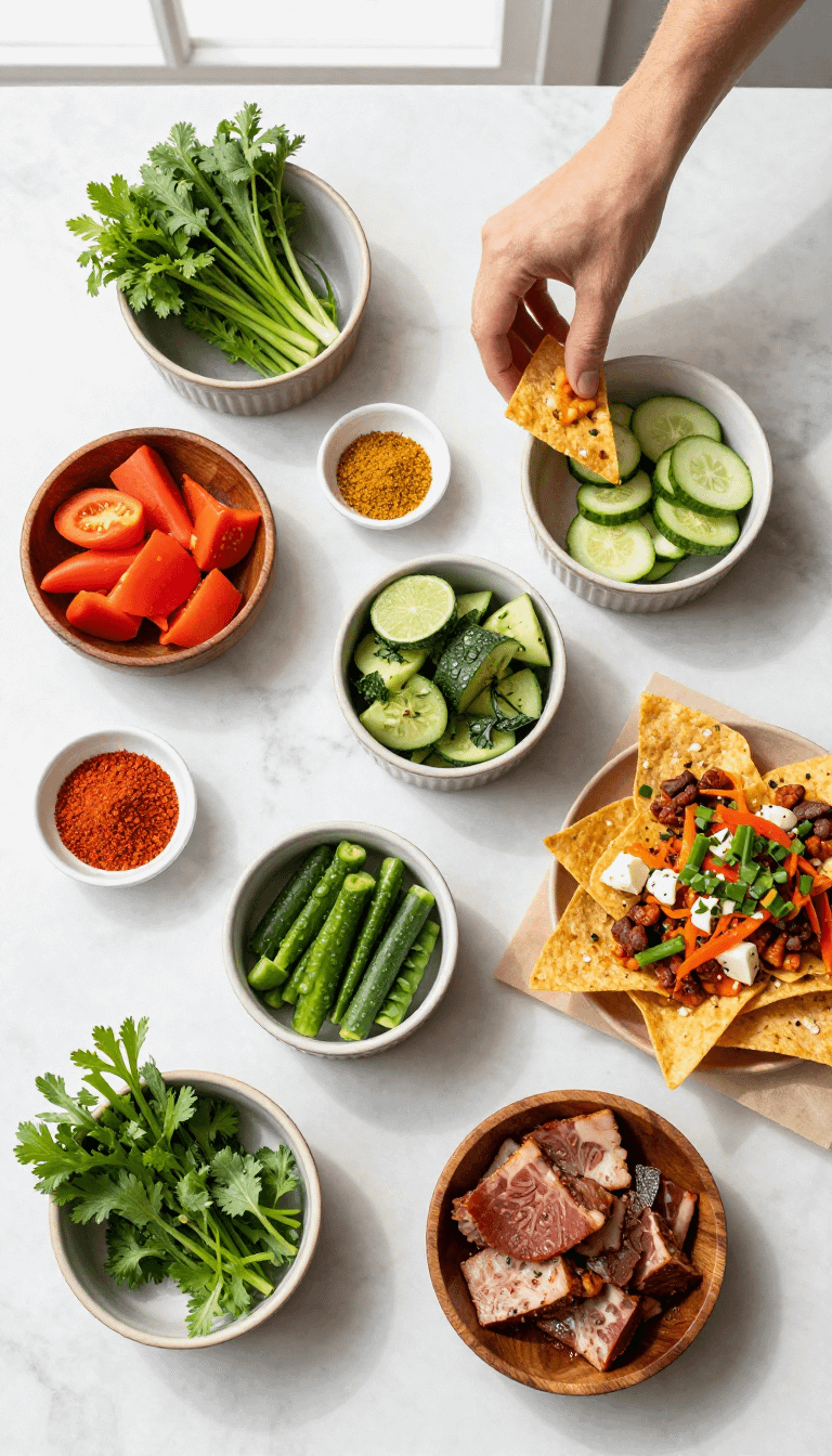 Loaded Nachos Recipe Vegetarian - step 1