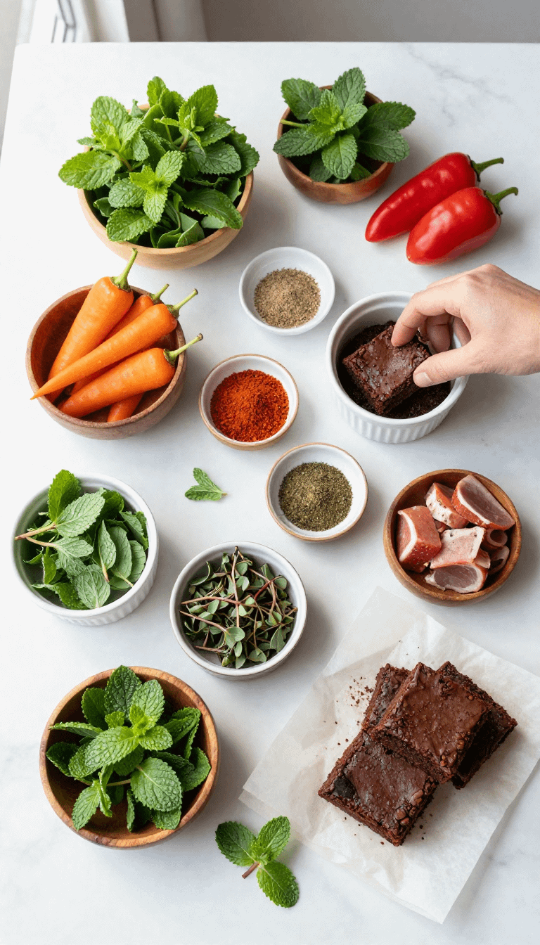 Mint Brownies Recipe - step 1