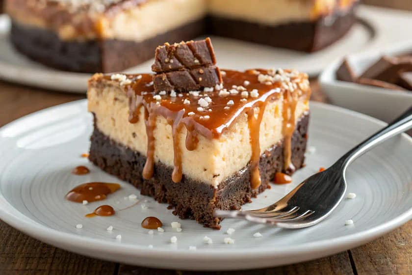 Caramel Brownie Cheesecake